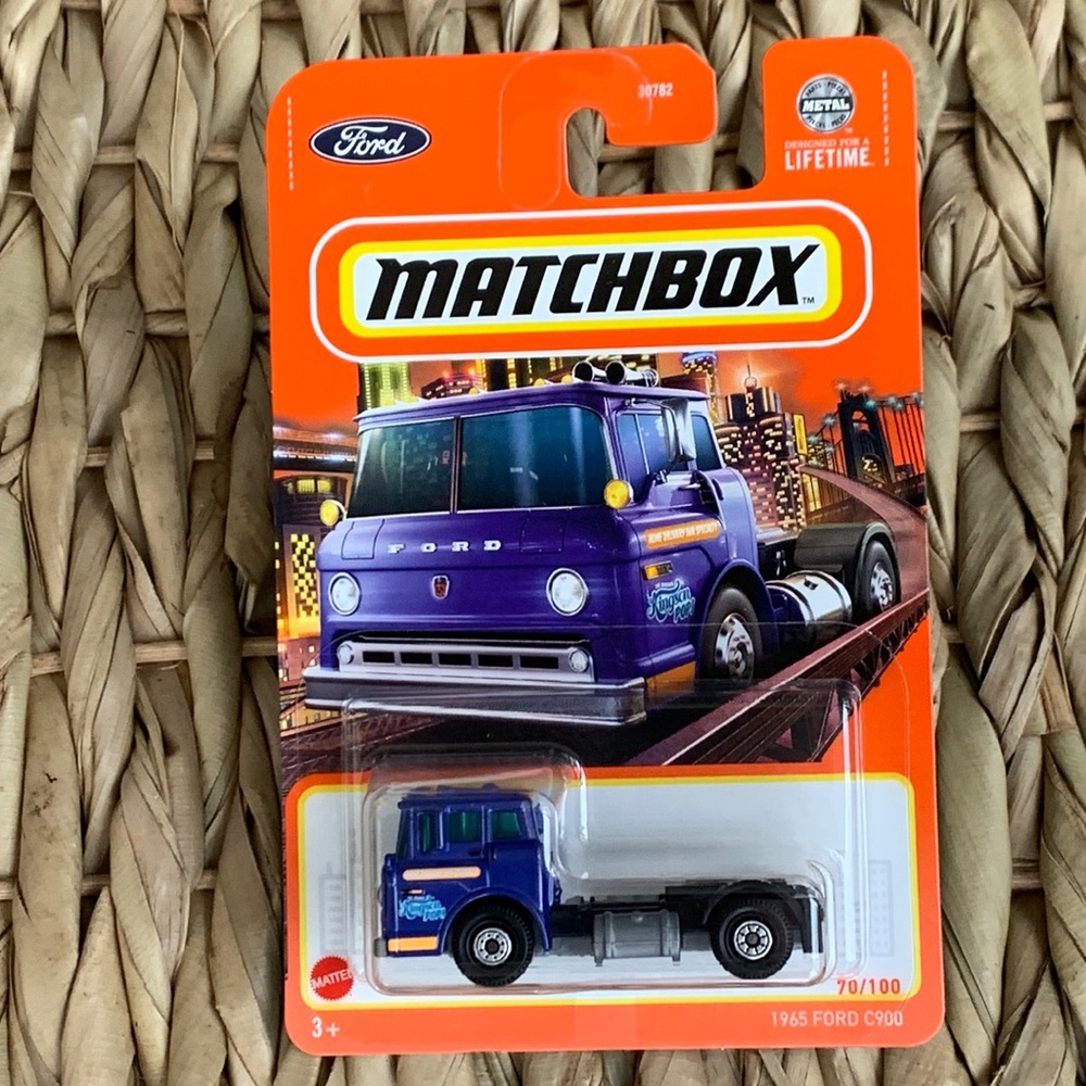 1965 Ford C900 Truck Matchbox Blue MB1285 MBX 2024 MB70  Hauler Delivery Car New